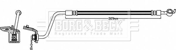 BORG & BECK Bremžu šļūtene BBH7996